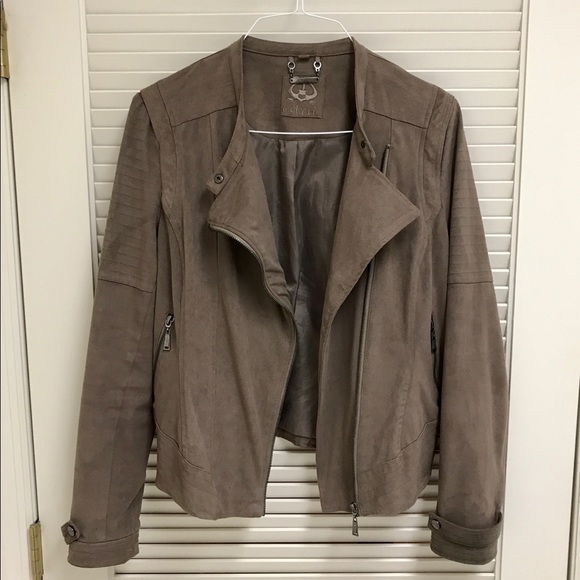 ODYN Jackets & Blazers - Moto Jacket ODYN Faux Suede Asymmetrical Zipper